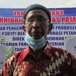 Ketua Gabungan Kelompok Tani Tani Makmur Drs Suyatman menyebut off-take sebagai penjamin pembelian gabah ingkar dan tora sembodo (Foto:sembada/rori)