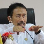 Ketua DPW Perhiptani masa bakti 2021-2026 yang juga Kepala Dinas Pertanian Prov.Banten Ir Agus M.Tauchid,MSi berkata penyuluh harus berkoperasi (Foto:sembada/rori)