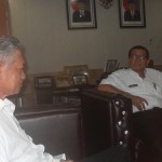 Bonar Sirait bertemu Ketua DPD Aspeter Sumut Abdul Muis (Foto:sembada/mare)