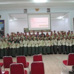 Mahasiswa-mahasiswa Seester II dan IV bersama staf ahli menteri dan Ketua STPP Bogor (Foto:sembada/rori)