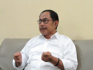 Direktur Pengolahan dan Pemasaran Hasil Tanaman Pangan Ir Gatut Sumbogojati,MM berujar bahwa vertical driyer berdampak positif kepada petani (Foto:sembada/rori)