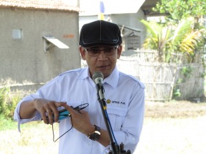 Ugi Sugiharto tantang petani selesaikan 120 ha dalam 10 hari, maka be be em akan diganti pemerintah (Foto:sembada/rori)