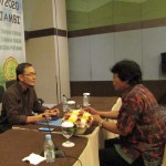 Ir Akhmad Maushul saat berbincang dengan Wartawan Media Pertanian online www.sembadapangan.com Henry Supardi di Bogor (Foto:sembada/rori)