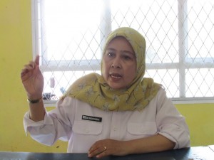 Ir Ida Rochida,MP menyebutkan benih kedelai untuk Kab.Cianjur bisa dipasok dari wilayah UPTD Ciranjang (Foto:sembada/rori)
