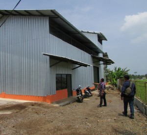Keberadaan SP3T di Desa Cibarengkok, Kec.Bojong Picung, Kab.Cianjur sudah siap menampung gabah petani pada panen raya 2020 mendatang (Foto:sembada/rori)