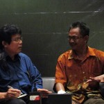 Sugeng Riyanto (kanan) menyebutkan petani penerima bantuan pemerintah sudah memampukan petani untuk berbisnis dengan baik (Foto:sembada/rori)