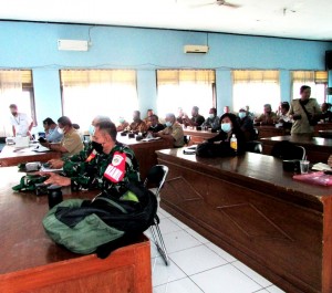 Pihak Kementan melibatkan partisipasi TNI melalui Komando Rayon Militer atau Koramil pada Gerakan Serap Gabah di berbagai wilayah (Foto:sembada/rori)