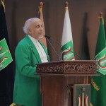 Ketua Pembina Dr. Muhammad Noer,  M.A. saat memberikan sambutan dalam acara Dies Natalis UNAS ke 72 di  Auditorium pada Selasa 19 Oktober 2021 (1)