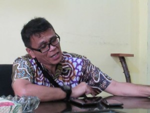 Kepala Dinas Pertanian Kab.Cianjur Insanuddin Lingga,SSos,MSi berkata padi Pandan Wangi harus dilestarikan (Foto:sembada/rori)