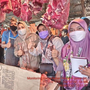 Pemantauan ketersediaan dan harga daging yang aman dan cukup (Foto:sembada/dit.pphtp)