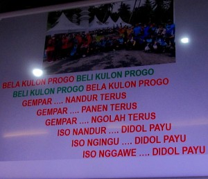 Program Ketahanan Pangan Kab.Kulon Progo dengan slogan yang dijalankan seluruh warga BELA KULON PROGO BELI KULON PROGO (Foto:sembada/rori)
