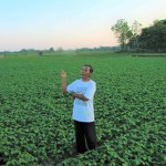 Petani penangkar benih kedelai Desa Jurang Jero Agus Priyatno mengatakan masih ada 12 ha lagi lahan yang belum diusahai (Foto:sembada/rori)
